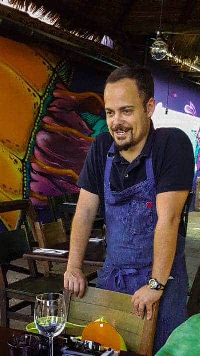 Chef Roberto Alcocer at Malva in Ensenada MX