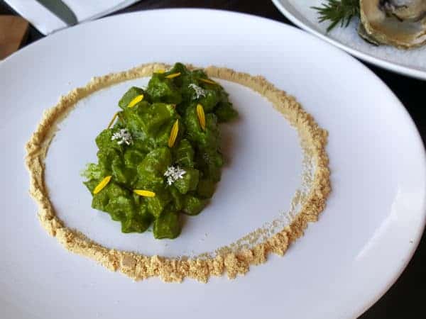 Malva swordfish surrounded by cornmeal