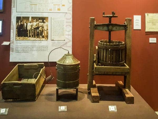 Artifacts at the Wine Museum in Valle de Guadalupe
