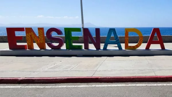 Colorful Ensenada sign