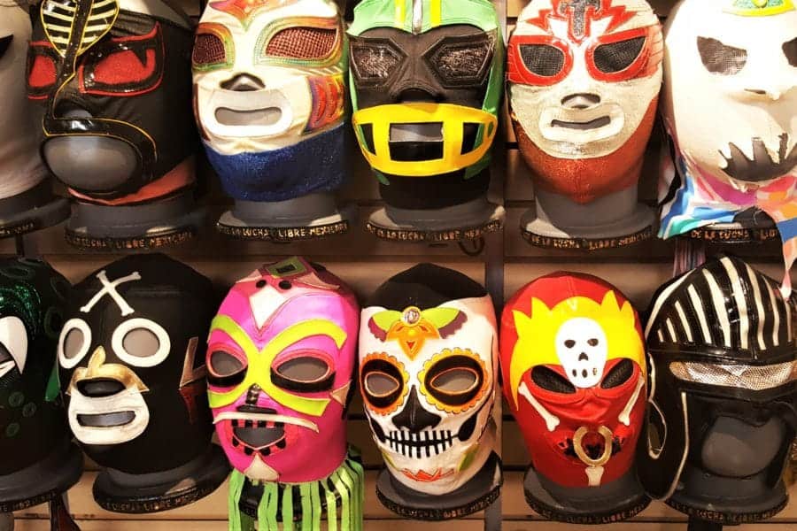 Lucha Libre Masks at MULLME in Tijuana