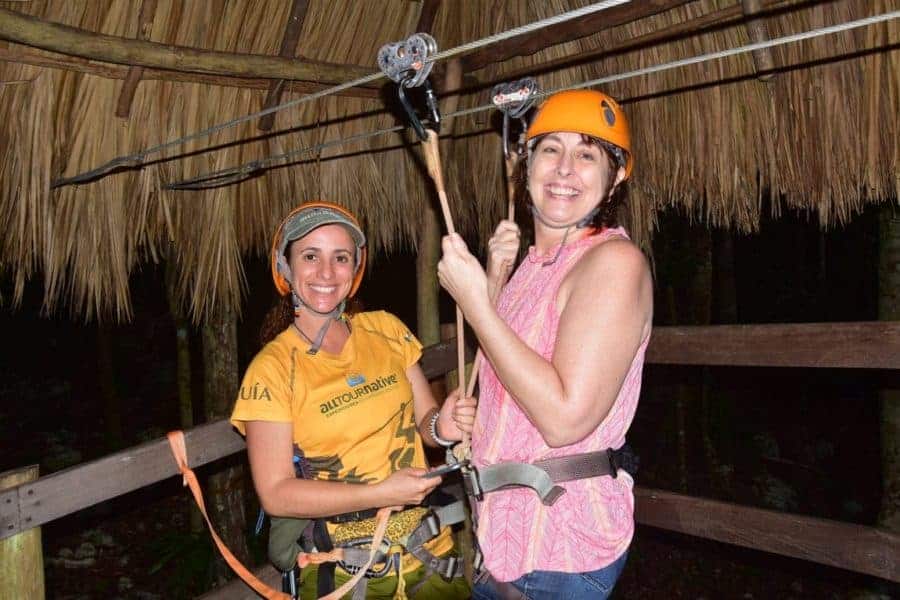 Zip lining
