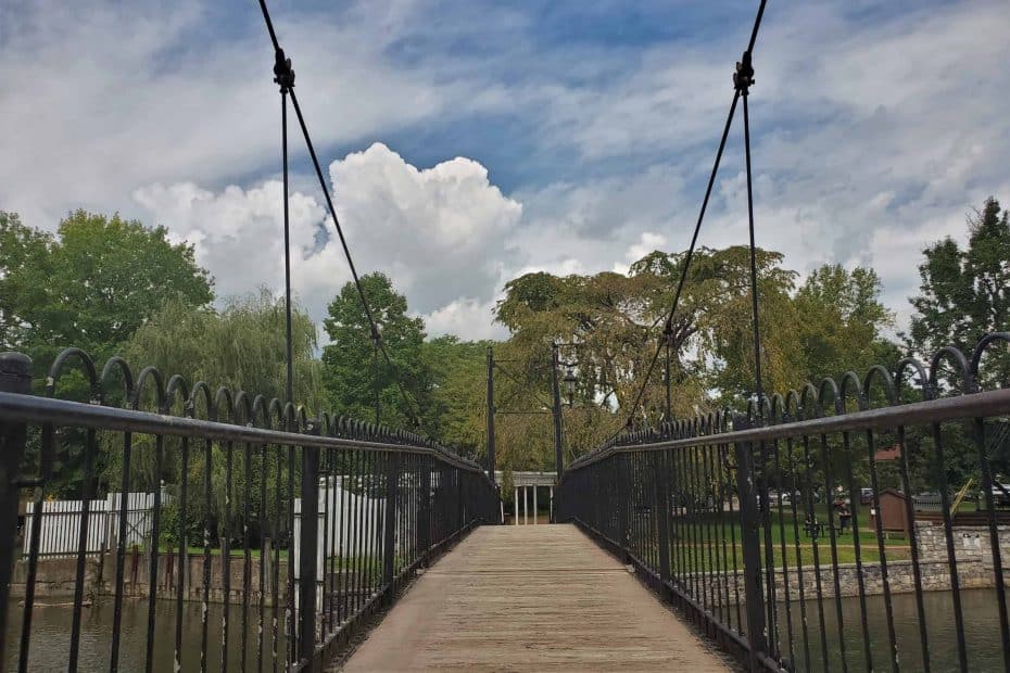 Talleyrand Park Bellefonte PA Bridge over Spring Creek