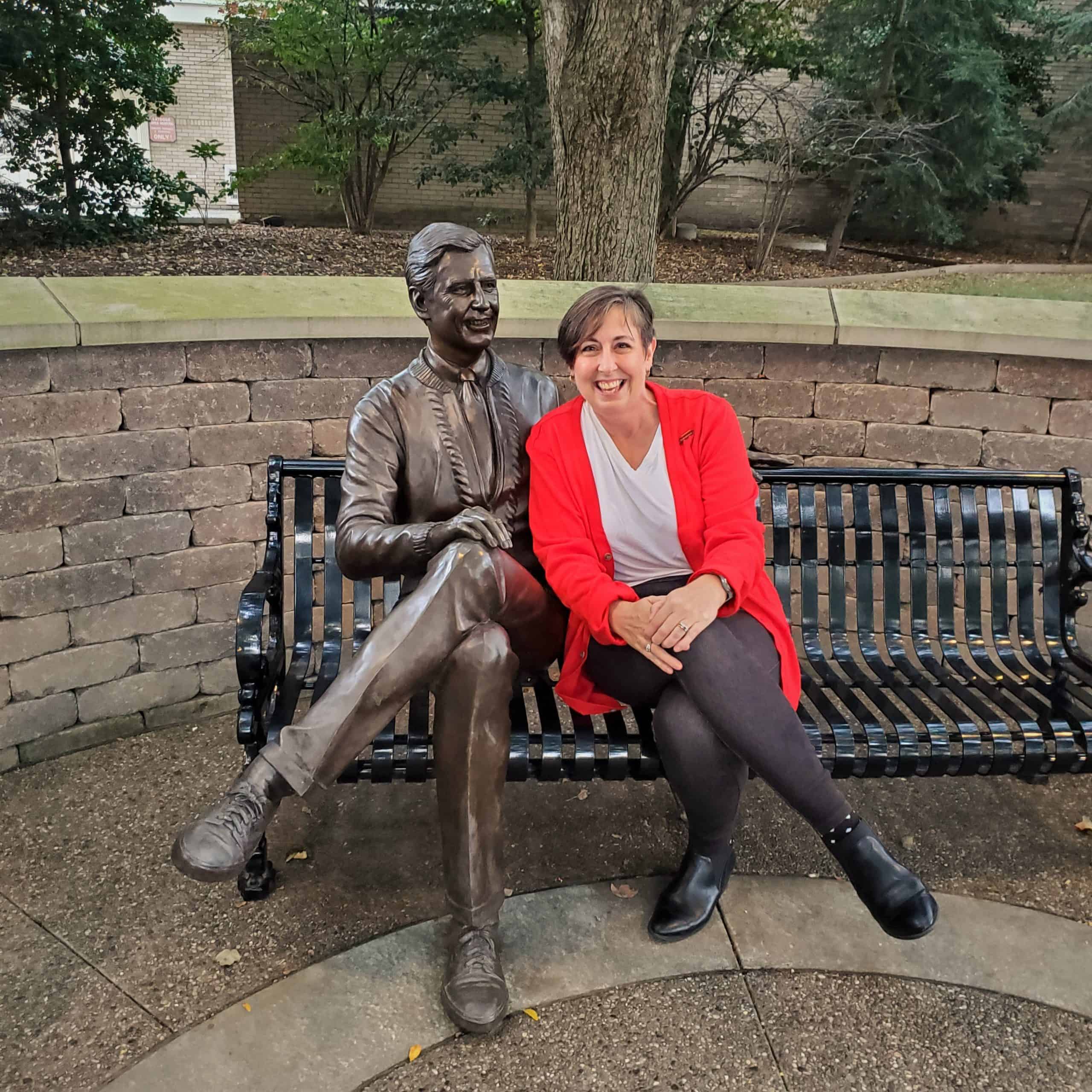 Mister Rogers statue in Latrobe PA his hometown