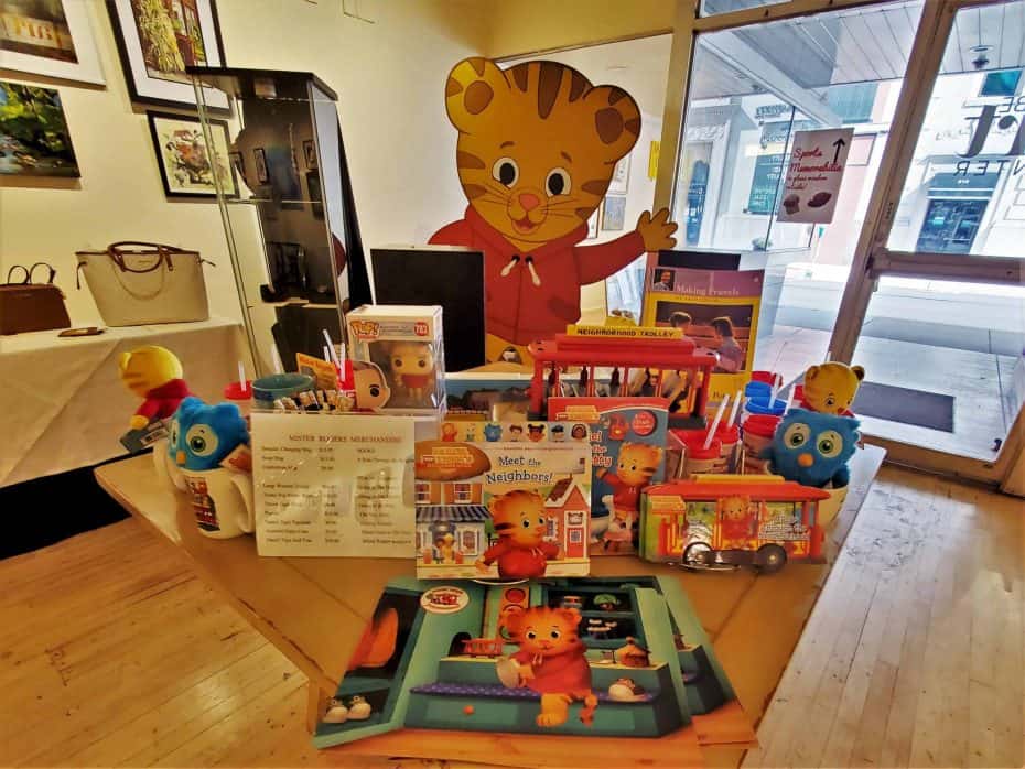 MIster Rogers gear at Latrobe Art Center