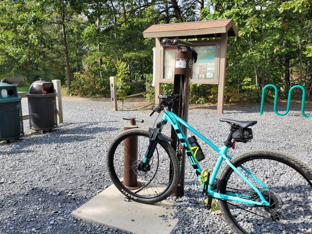 Trailhead for ther Allegrippis trail system at Raystown Lake