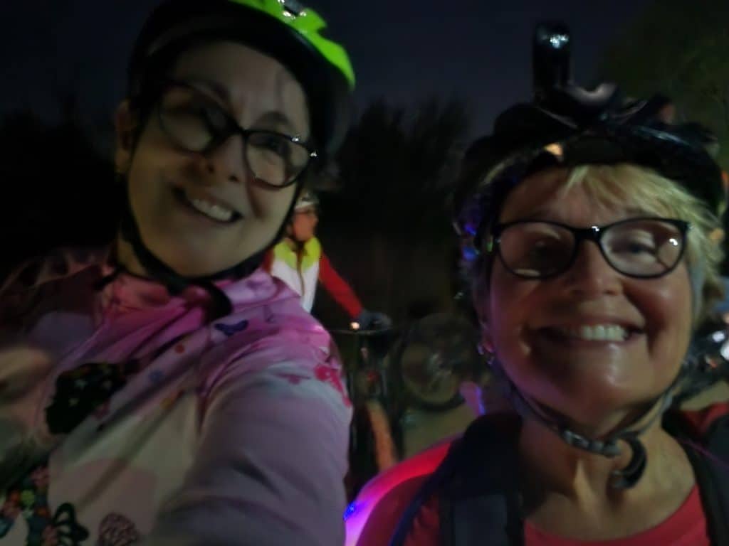 Me and Susan Night riding