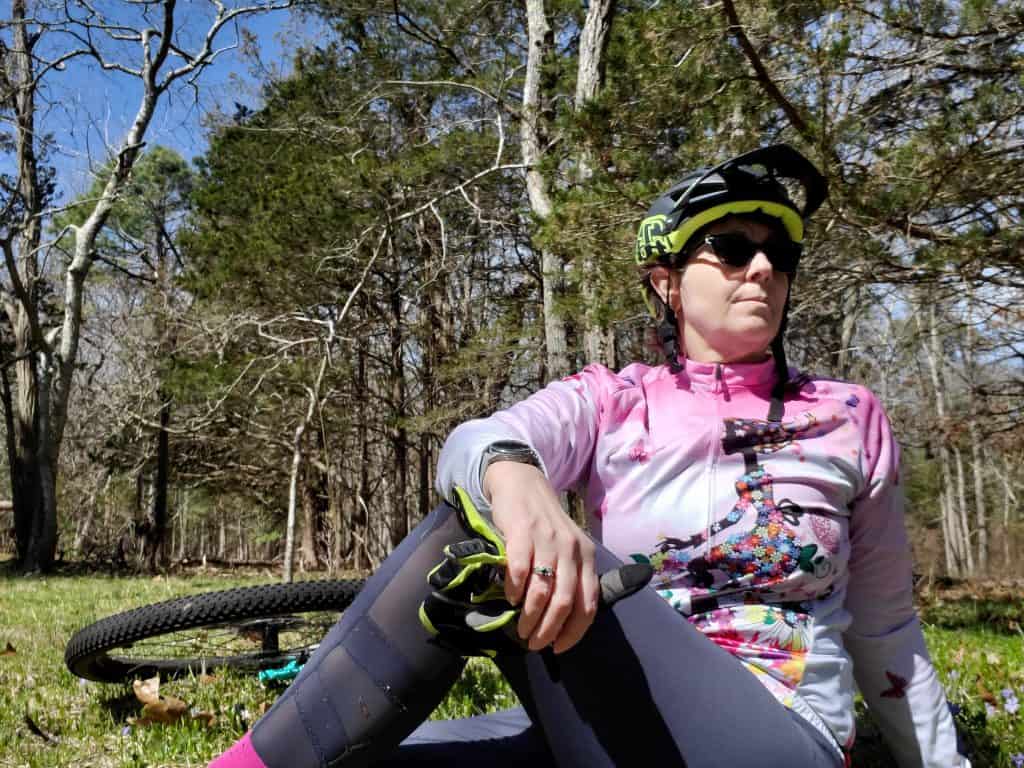me taking a rest on the trail