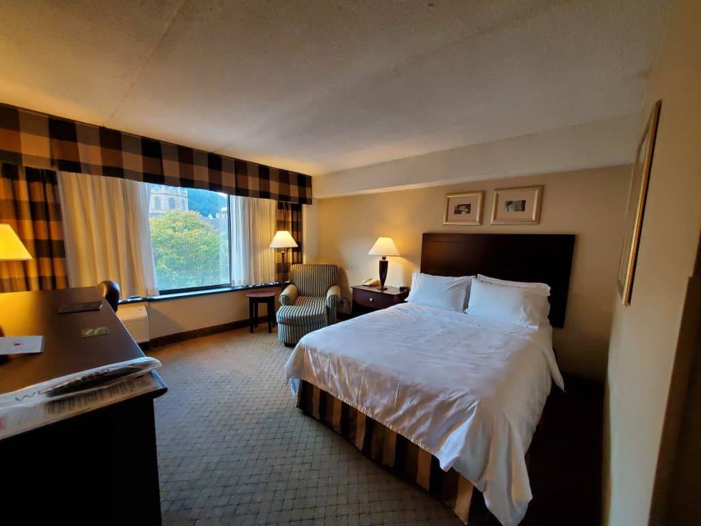 Room at the Holiday Inn in Dowtown Johnstown PA