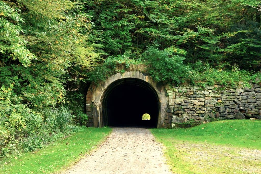 Path of the flood tunnel