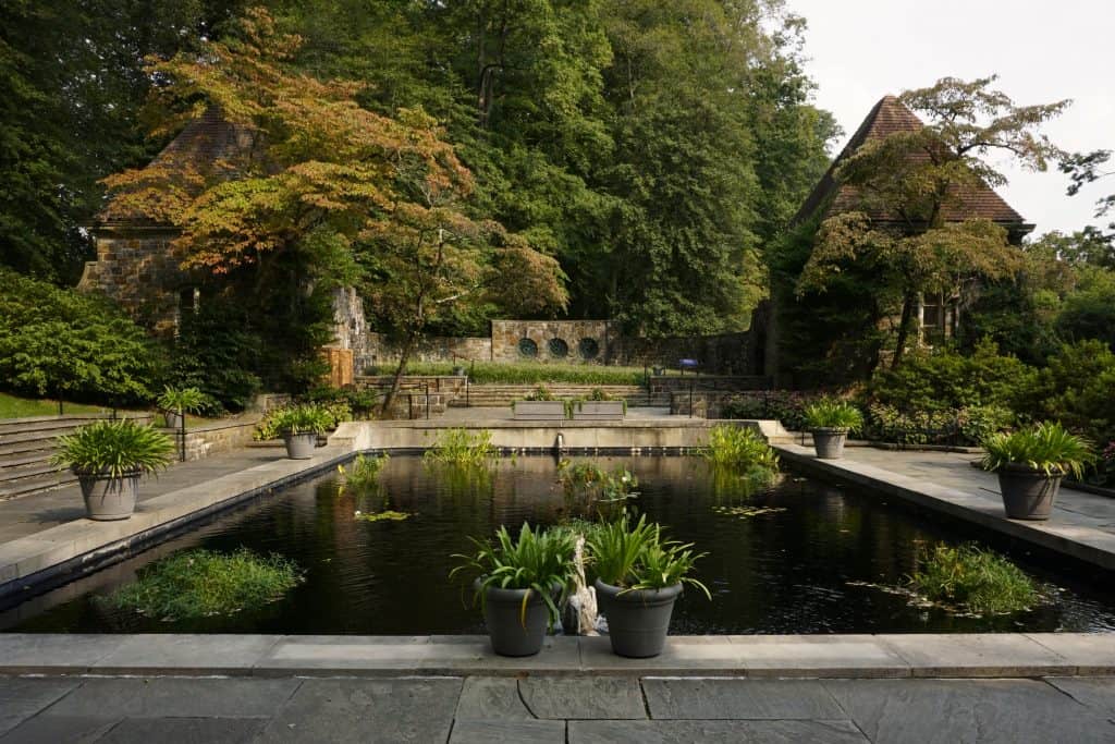 reflecting pool at Wintethur Estate and Gardens near Philadelphia