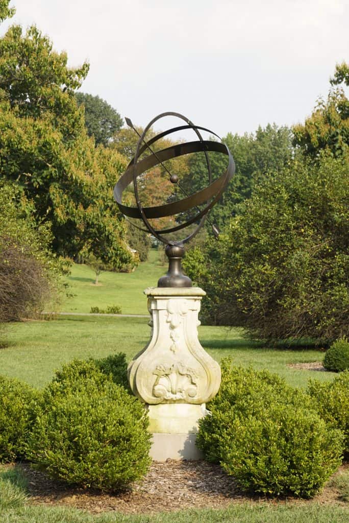 Sundial Garden at Winterthur Estate near Wilmington DE