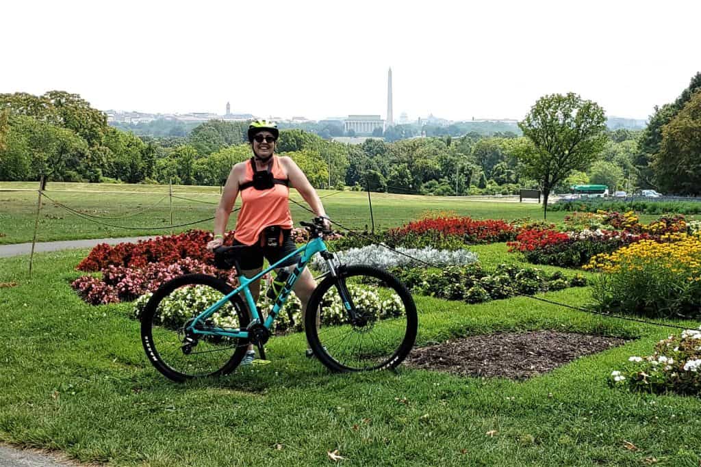 Me and bike with DC in background