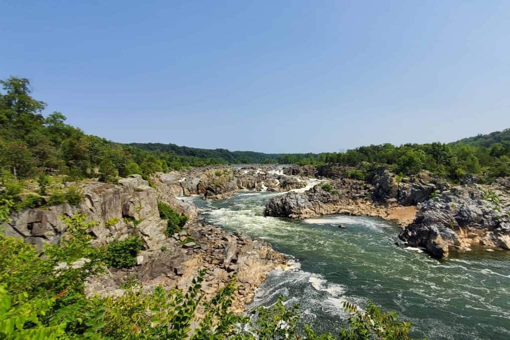A view of the Potomac River at Great Falls