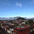 san cristobal rooftops and mountains