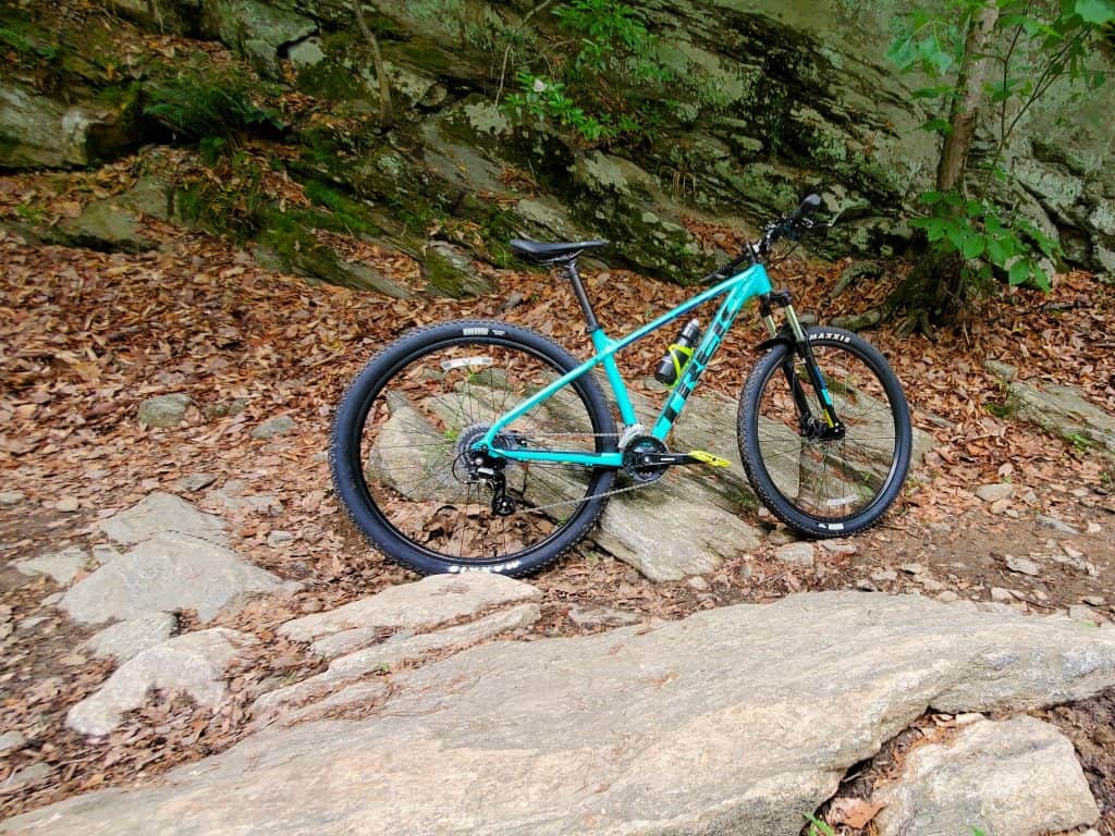 Trek Bike on a rocky trail at Fair Hill recreational Area in Cecil County