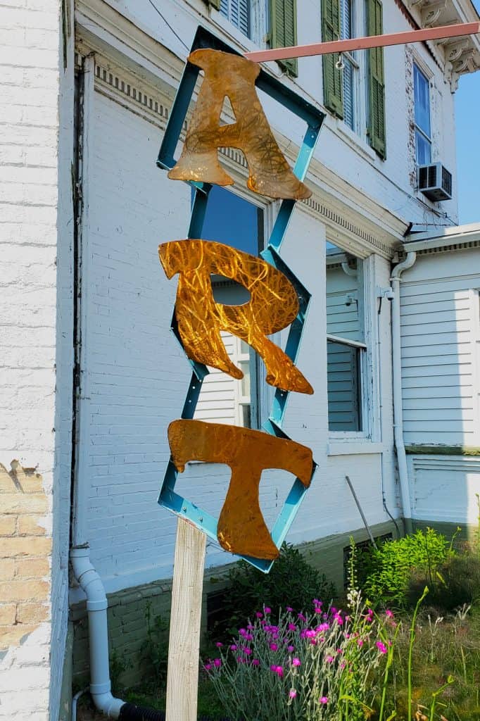 Art Sign outside the Cecil County Arts Council