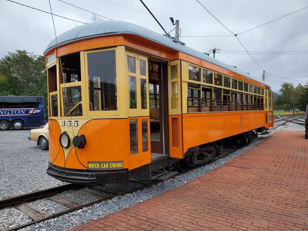 Trolley at the Rockhill Trolley Museum