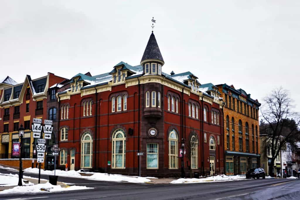 Downtown Bellefonte, PA in winter