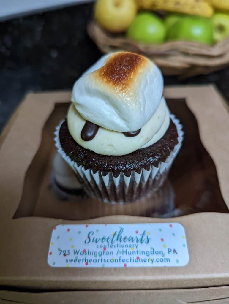 S'mores cupcake from Sweethears in Huntingdon, PA
