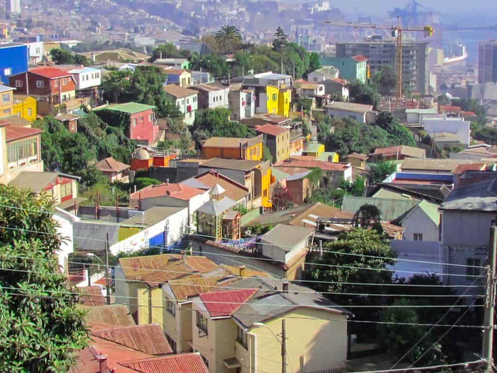 Rooftops in Valparaiso Chile