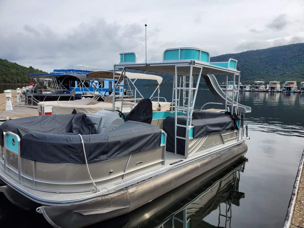 Pontoon Boat at Seven Points Marina
