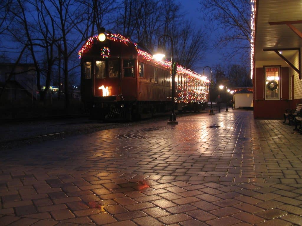Wilmington and Western Railroad during the holidays