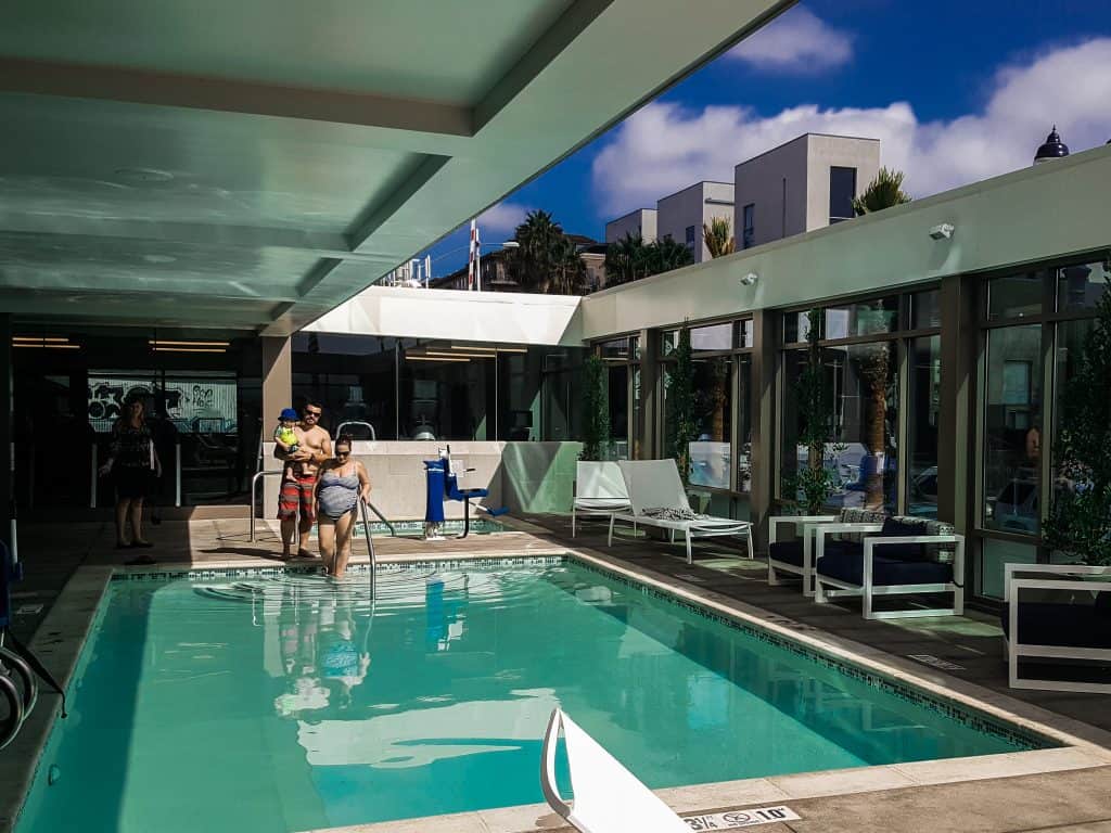 Rooftop Pool at  the Homewood Suites by Hilton in Dan Diego
