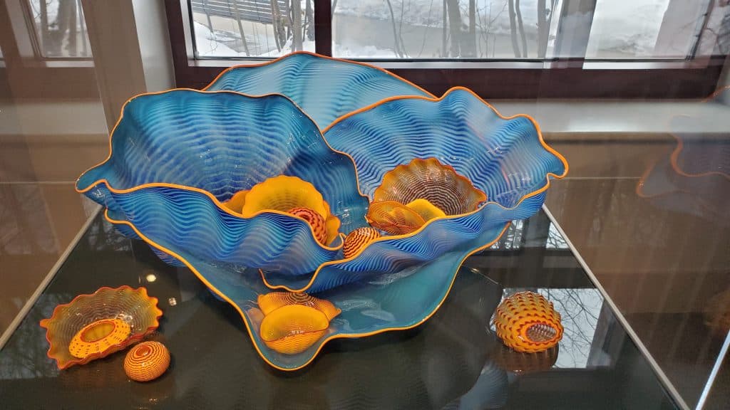 Glass art at the Palmer Art Museum at State College