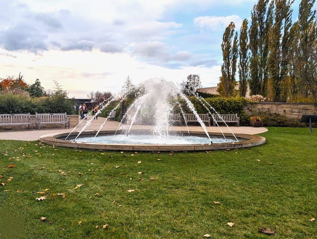 Soaring Waters Fountain at Penn State's Arboretum